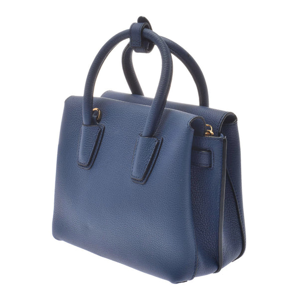 MCM Em: Blue Ladies Carf 2WAY Bag Used