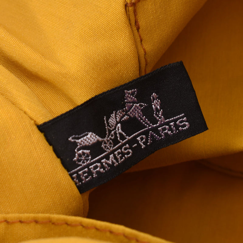 HERMES エルメスボリードポーチ yellow Lady's canvas porch    Used