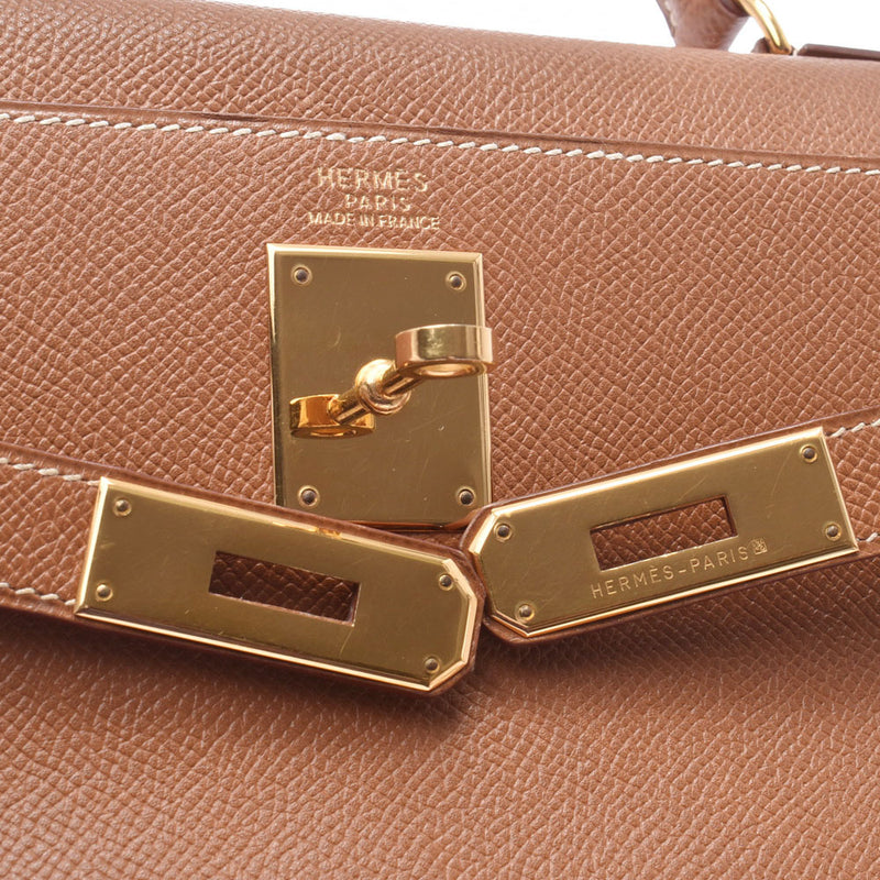 HERMES Hermes Kelly 32内缝金色家具印记(1997年左右)印花女子Kushbel 2WAY袋