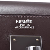 HERMES Hermes Kelly 32 outside sewing tea ruthenium metal fittings □ J carved seal (about 2006) Lady's boxcalf 2WAY bag newly used goods silver storehouse