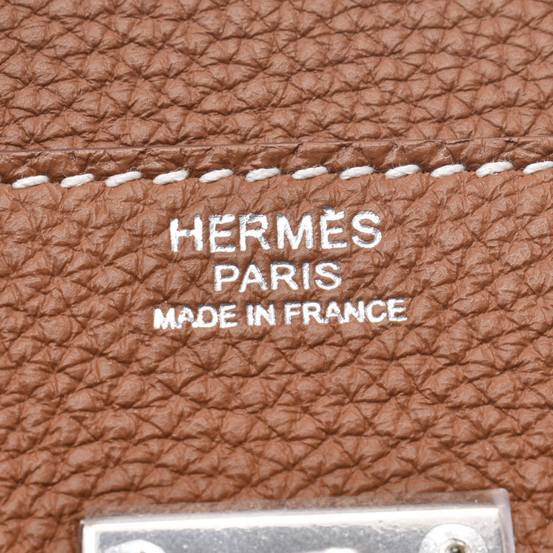 HERMES エルメス バーキン30 ゴールド シルバー金具 □P刻印(2012年頃) レディース トゴ ハンドバッグ Aランク 中古 銀蔵