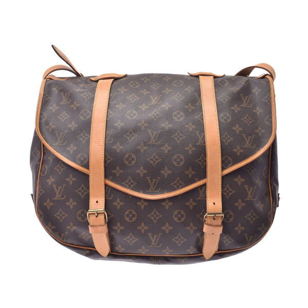 Louis Vuitton Saumur 43 14145 Unisex Monogram Canvas Shoulder Bag ...