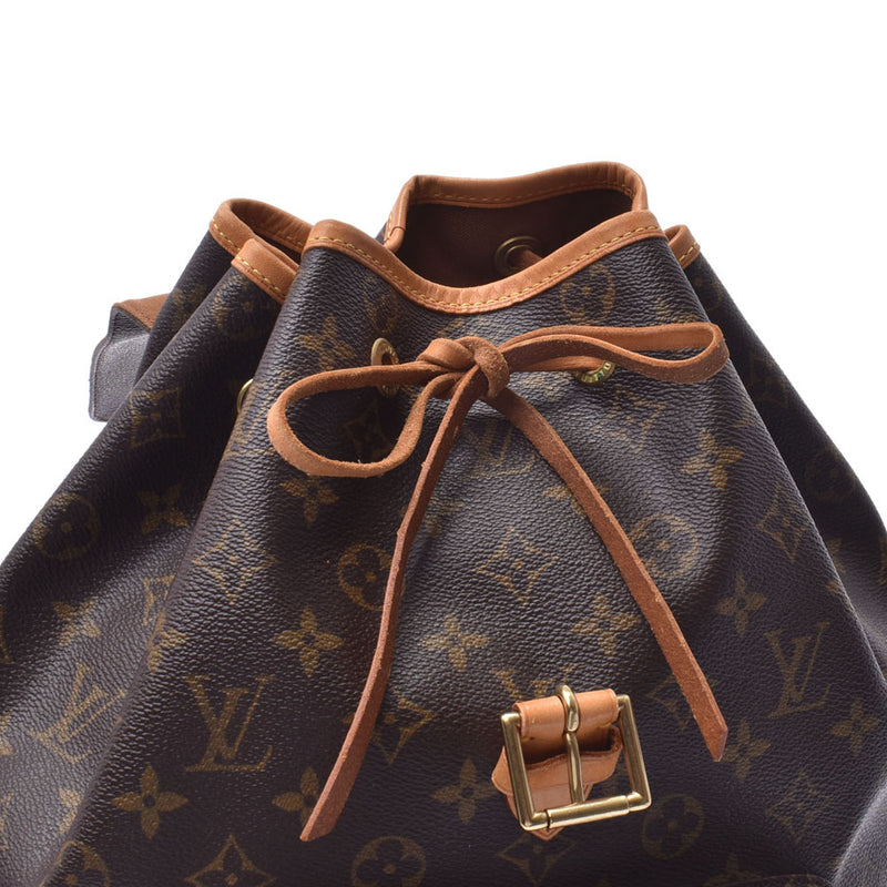 LOUIS VUITTON Louis Vuitton mon pickpocket GM monogram brown unisex monogram canvas rucksack day pack M51135 is used