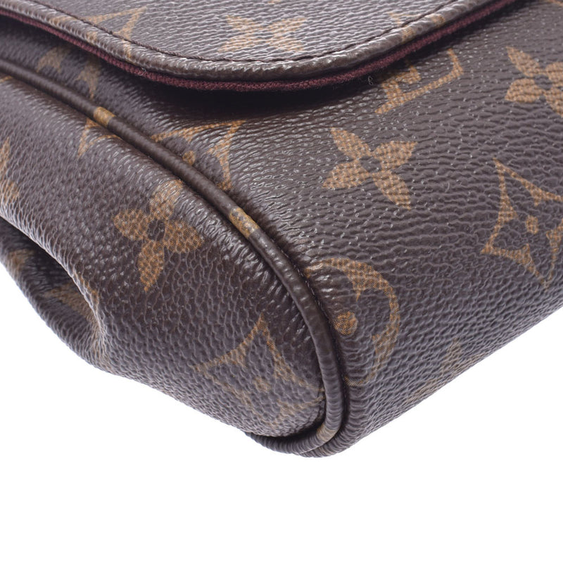 LOUIS VUITTON Louis Vuitton Favorite MM 14145 Ladies Monogram Canvas Shoulder Bag M40718 Used