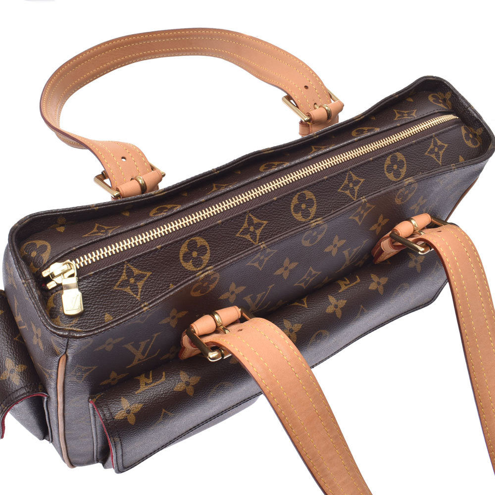 ルイヴィトンミュルティプリ シテ 14145 ブラウン レディース モノグラムキャンバス ハンドバッグ M51162 LOUIS VUITTON 中古  – 銀蔵オンライン