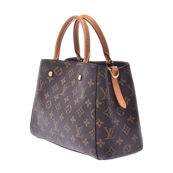 LOUIS VUITTON Louviton-BB 14145 Brown Ladies monogram canvas 2WAY bag M41055 Used