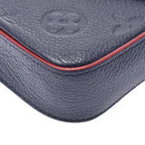 Louis Vuitton amplant pochette ferret marrine Rouge ladies Chain Wallet