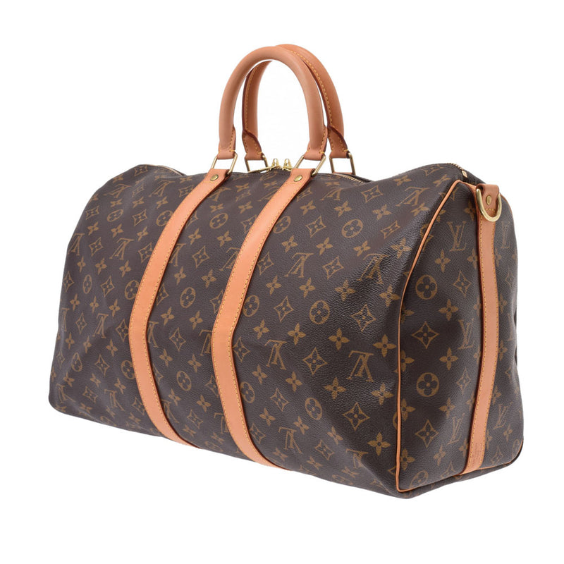 Louis Vuitton kepolel 45 14145 Brown Unisex Monogram canvas Boston bag m41418