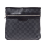 14137 LOUIS VUITTON ルイヴィトングラフィットトマス black / gray system メンズダミエグラフィットキャンバスショルダーバッグ N58028 is used