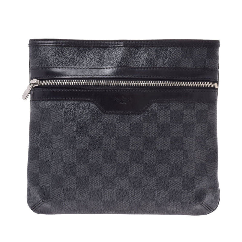 14137 LOUIS VUITTON ルイヴィトングラフィットトマス black / gray system メンズダミエグラフィットキャンバスショルダーバッグ N58028 is used