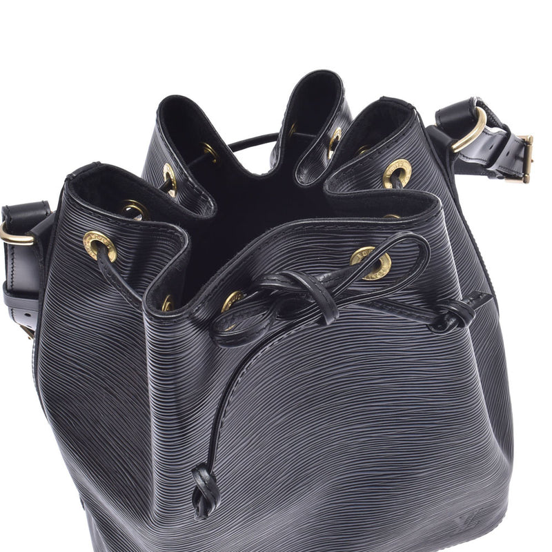 Louis Vuitton Epi Petit Noe Drawstring Shoulder Bag Black M59012