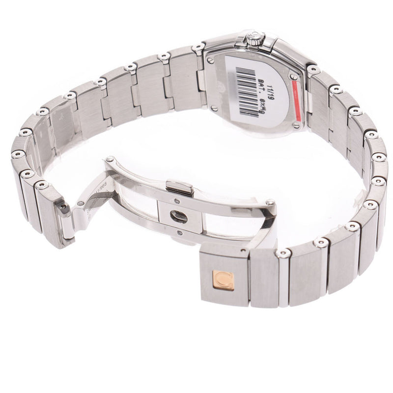 OMEGA オメガコンステレーションブラッシュレディース SS watch quartz shell clockface A rank used silver storehouse