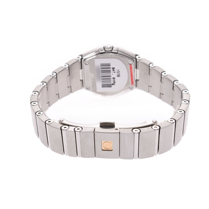 OMEGA オメガコンステレーションブラッシュレディース SS watch quartz shell clockface A rank used silver storehouse