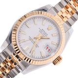 ROLEX Rolex Datejust 179173 Women's YG/SS Watch Automatic Winding White Dial A Rank Used Ginzo
