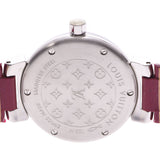 LOUIS VUITTON ルイヴィトン タンブール 12Pダイヤ Q1M02 メンズ SS/革 腕時計 クオーツ ピンク文字盤 ABランク 中古 銀蔵