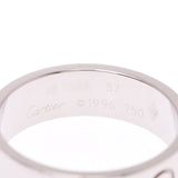 CARTIER Love ring #57 No. 16.5 Unisex K18 white gold ring/ring A rank used Ginzo