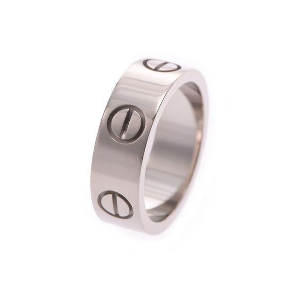 CARTIER Cartier love ring #47 6.5 Lady's K18WG ring, ring A rank used silver storehouse