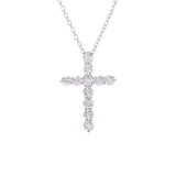 TIFFANY＆Co。蒂芙尼Cross Ladies Pt950铂金钻石项链A级二手Ginzo