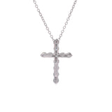 TIFFANY＆Co。蒂芙尼Cross Ladies Pt950铂金钻石项链A级二手Ginzo