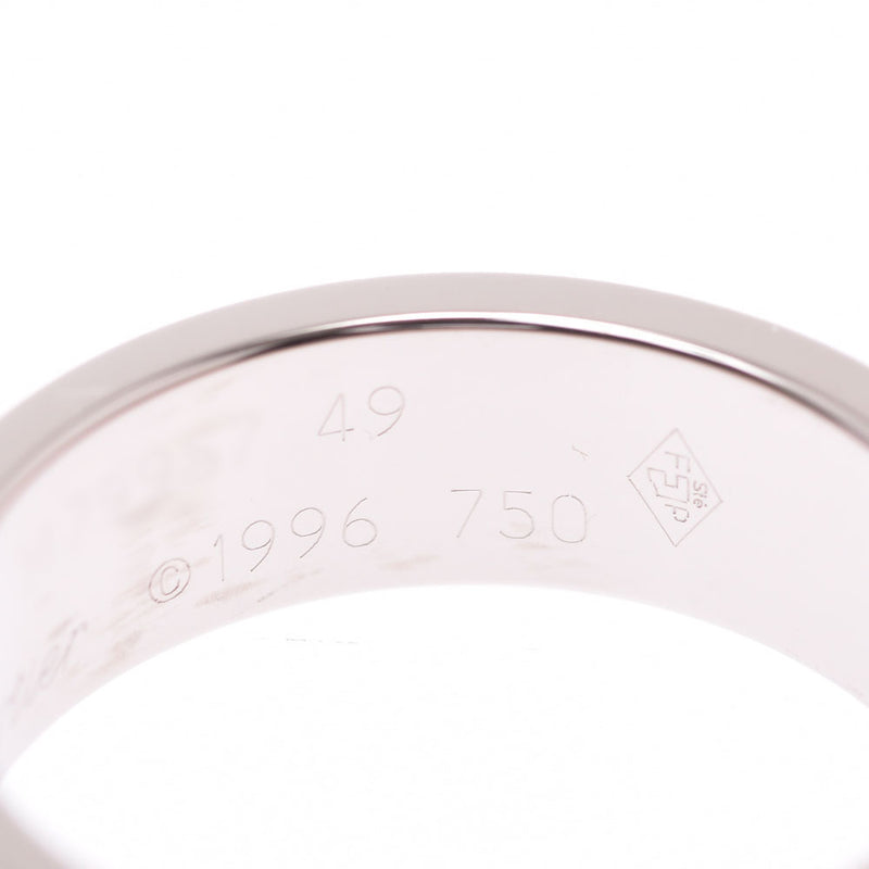 卡地亚Love Ring＃49 No. 8.5 Ladies K18白金戒指/戒指A级二手Ginzo
