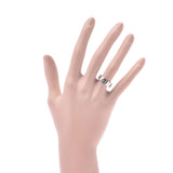 CARTIER Love Ring＃51 10.5 No.女士K18WG戒指/戒指A级二手Ginzo