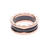 BVLGARI Bvlgari BVLGARI B-ZERO Ring #58 Size S 17 Men's PG/Black Ceramic Ring Ring A Rank Used Ginzo