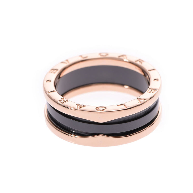 BVLGARI Bvlgari BVLGARI B-ZERO Ring #58 Size S 17 Men's PG/Black Ceramic Ring Ring A Rank Used Ginzo