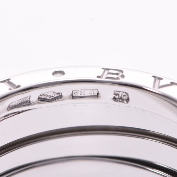 BVLGARI Bvlgari B-ZERO Ring #56 Size S No. 15 Unisex K18WG Ring/Ring A Rank Used Ginzo