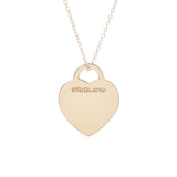 TIFFANY & Co. Tiffany Return To Heart Tag Necklace Women's K18YG/Diamond Necklace A Rank Used Ginzo