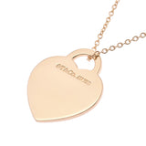 TIFFANY & Co. Tiffany Return To Heart Tag Necklace Women's K18YG/Diamond Necklace A Rank Used Ginzo