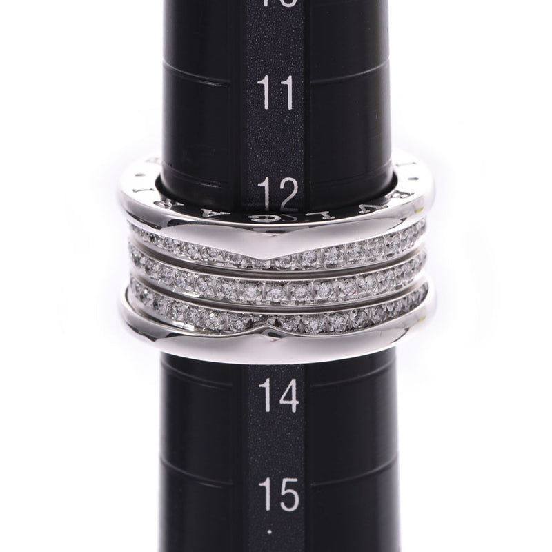 BVLGARI Bvlgari B-ZERO Ring 2 Series Diamond #54 Size M 13 Unisex K18WG/ Dialing Ring A Rank Used Ginzo