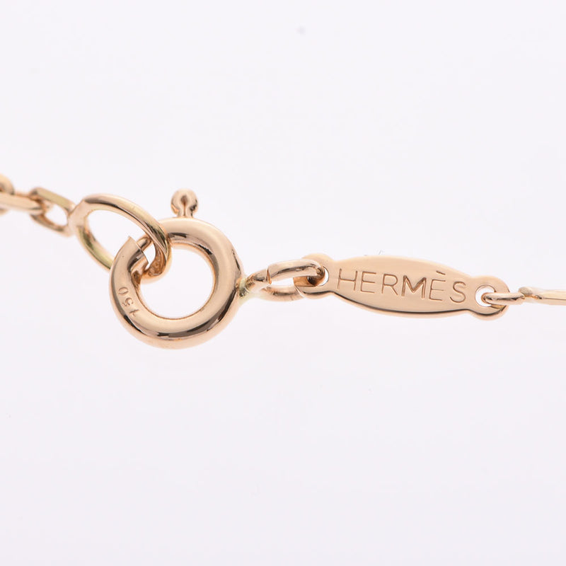 HERMES Hermes,Birkinchurm,Necklace,Ladies K18YG,Necklace A Rank,Used Silver Soldier。