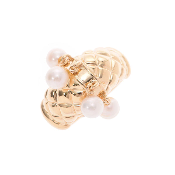 Christian Dior Christian Dior No.13 Women's K18YG/Pearl Ring Ring A Rank Used Ginzo