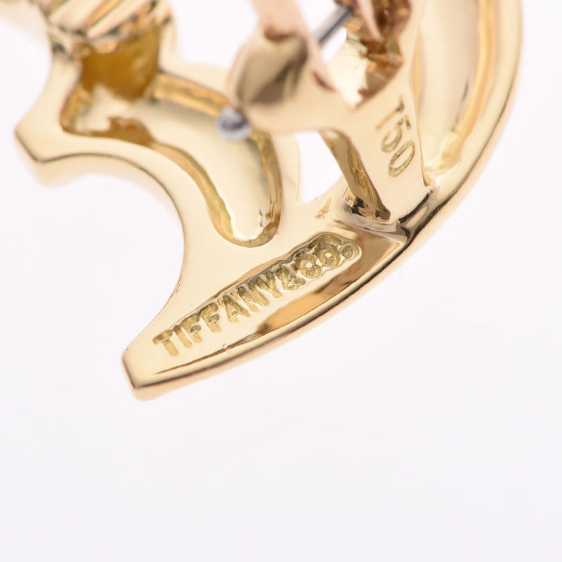 蒂芙尼公司 蒂芙尼月亮耳环妇女K18YG耳环a级二手银饰品