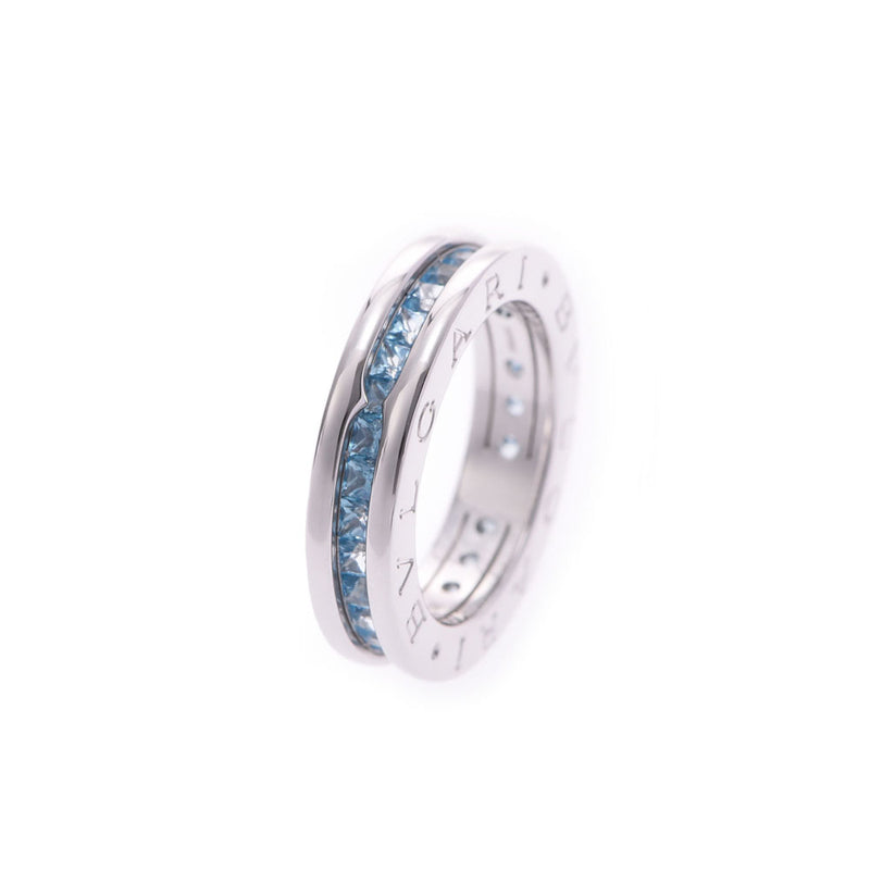 BVLGARI Bvlgari B-ZERO Ring #48 Size XS No. 8 Ladies K18WG/Blue Topaz Ring/Ring A Rank Used Ginzo