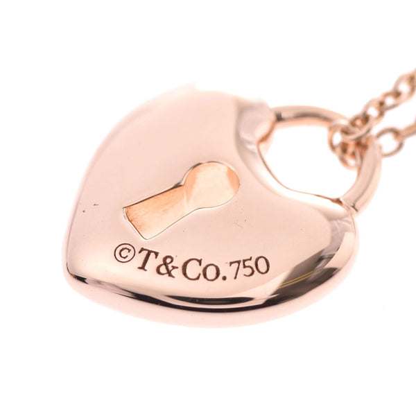 TIFFANY&Co. Tiffany Heart Lock Ladies K18YG Necklace A Rank Used Ginzo