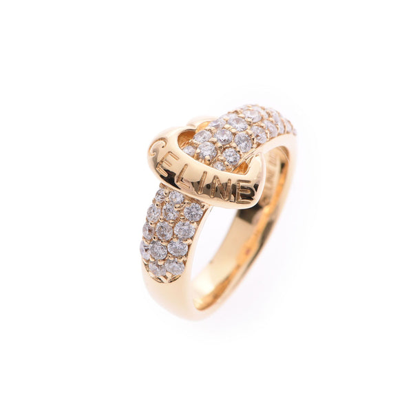 CELINE Celine No. 11 Ladies' K18YG/Diamond Ring/Ring A Rank Used Ginzo
