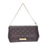 LOUIS VUITTON Louis Vuitton Favorite MM 14145 Brown Ladies Monogram Canvas Shoulder Bag M40718 Used