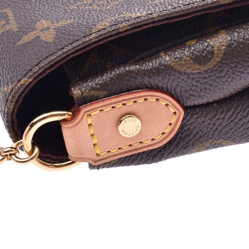 LOUIS VUITTON Louis Vuitton Favorite MM 14145 Brown Ladies Monogram Canvas Shoulder Bag M40718 Used