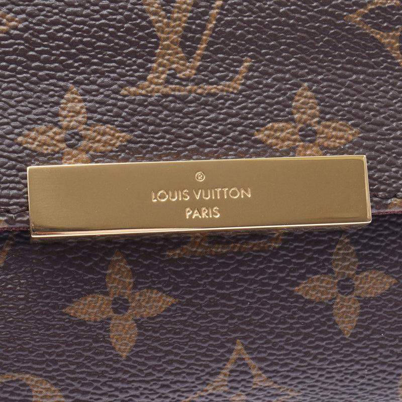 LOUIS VUITTON Louis Vuitton Favorite MM 14145 Brown Ladies Monogram Canvas Shoulder Bag M40718 Used