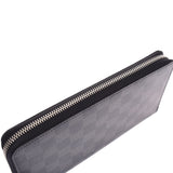 LOUIS VUITTON Louis Vuitton Damier Graphite Zippy Organizer NM Black/Gray N60111 Men's Long Wallet A Rank Used Ginzo