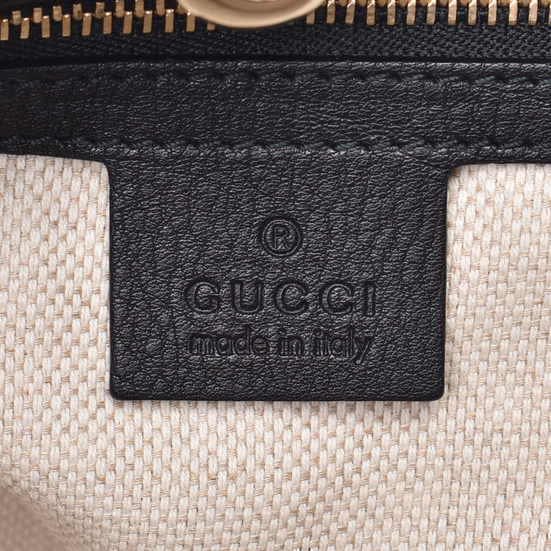 GUCCI Gucci Soho Chain Tote Bag Interlocking G Black/Silver Hardware Ladies Calf Tote Bag 308982 Used