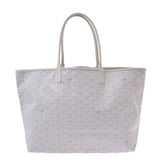 GOYARD Saint-Louis PM White Unisex PVC Tote Bag Used