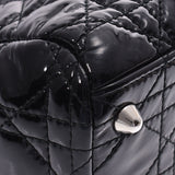 Christian Dior クリスチャンディオールレディディオール 
 黒 シルバー金具 レディース エナメル ハンドバッグ
 
 中古