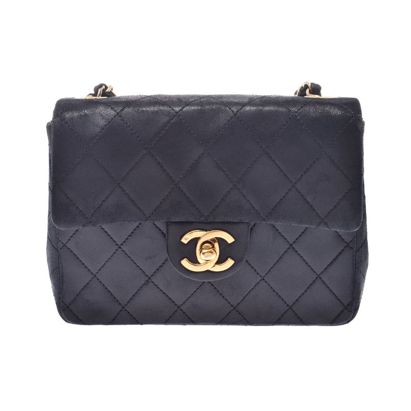 Chanel Mini Maestro black gold hardware ladies lambskin shoulder bag