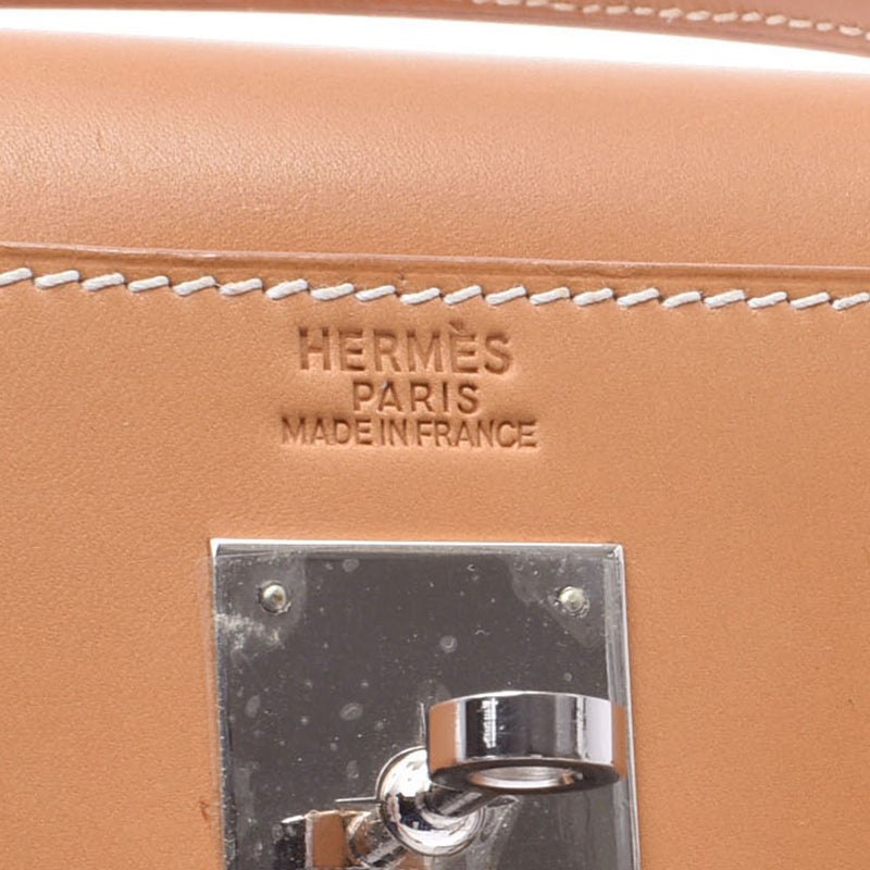 HERMES エルメス ケリー32 外縫い ゴールド パラジウム金具 □B刻印(1998年頃) レディース ヴォーシャモニー 2WAYバッグ ABランク 中古 銀蔵
