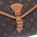 Louis Vuitton Velour Monogram Brown Unisex Monogram canvas 2WAY bag m51122