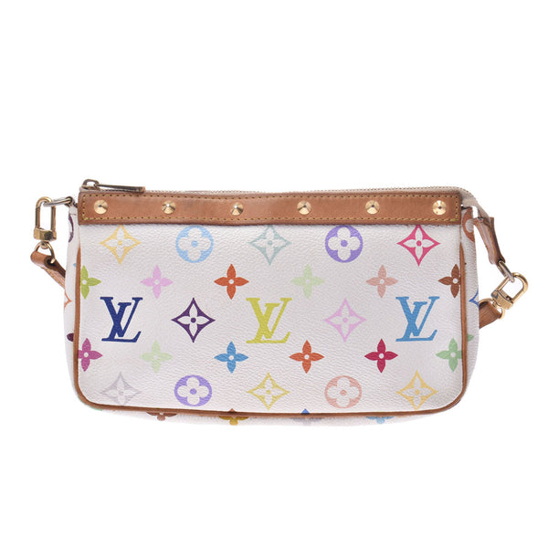 LOUIS VUITTON Louis Vuitton multicolored white (Bronn) Lady's monogram multicolored accessories porch M92649 is used