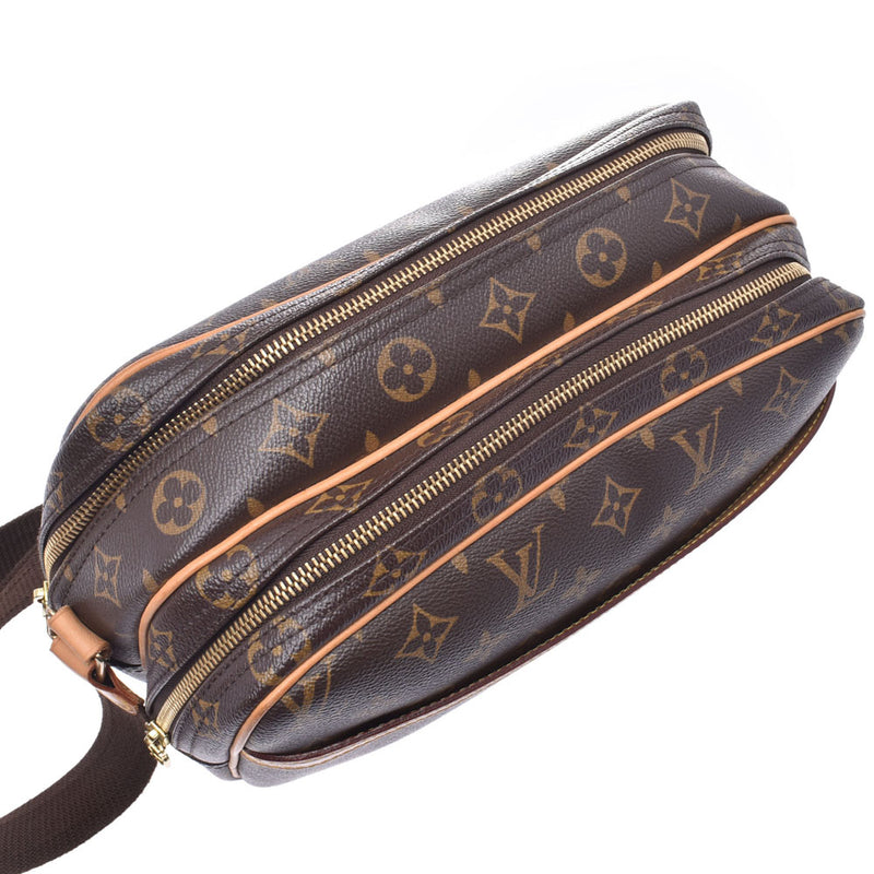 LOUIS VUITTON Louis Vuitton Reporter PM Monogram Brown Unisex Monogram Canvas Shoulder Bag M45254 Used