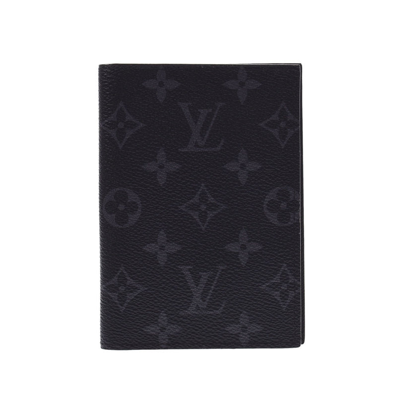LOUIS VUITTON Louis Vuitton eclipse monogram black / gray system men passport case M64501 is used